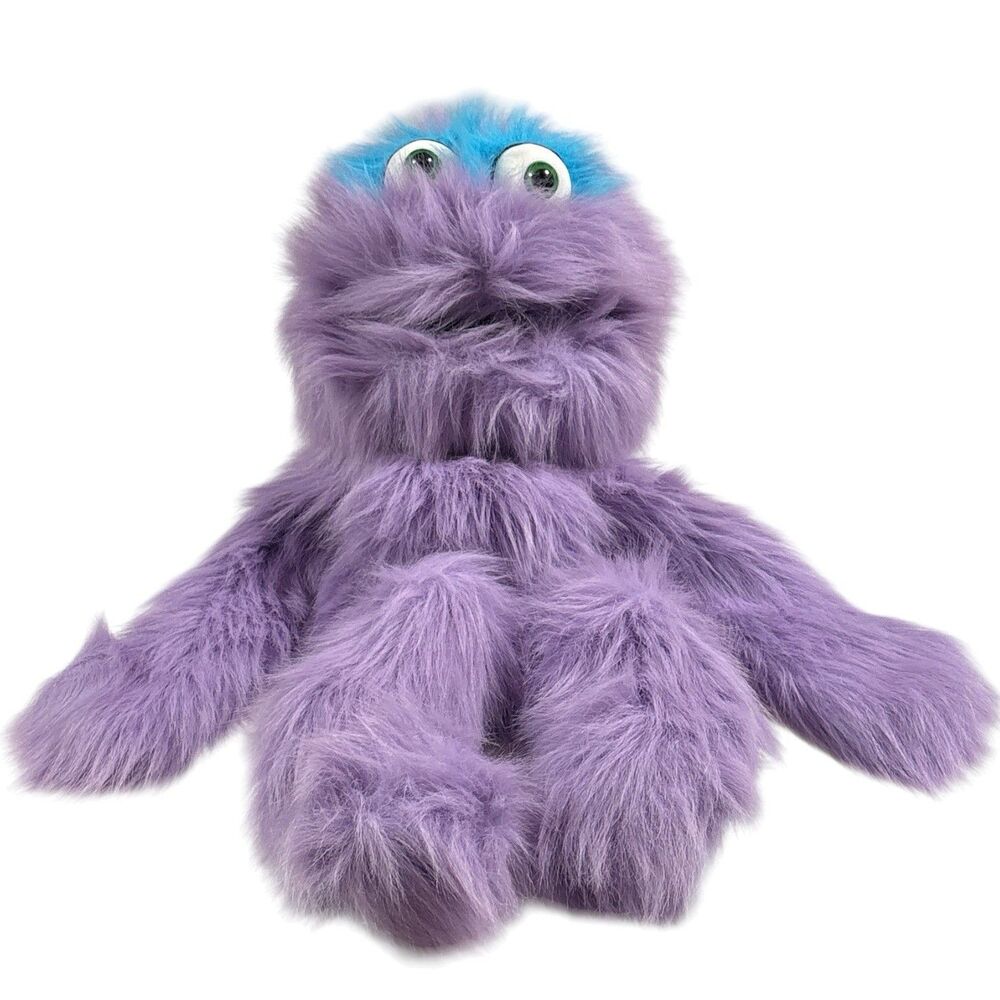 Whimsical Purple Monster Silly Puppets Full Body Ventriloquist Style Puppet 30”